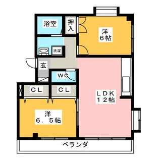 サウスビラ ミヤ【2階】の間取り