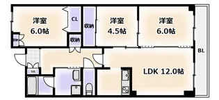 フォレスタ育和【5階】の間取り