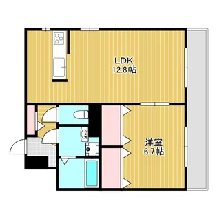 ラメゾンパルティール【1階】の間取り