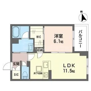 ルピナス グランデ【1階】の間取り