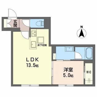 シャーメゾンアンビシャス【1階】の間取り