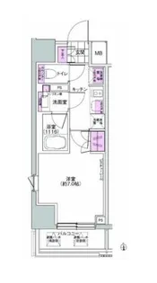 プレジリア東日本橋【3階】の間取り