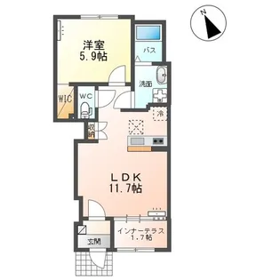 ラル フルール (新築)【1階】の間取り