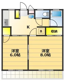 ノーブルマンション【2階】の間取り