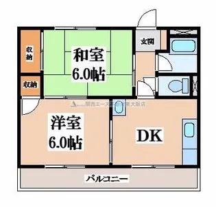 第1山本ハイツ【2階】の間取り
