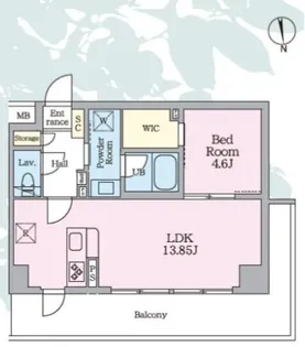 Daiwaグレイスメゾン二子玉川【2階】の間取り