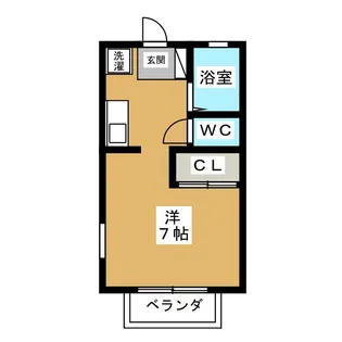 ハイツHIRO【1階】の間取り