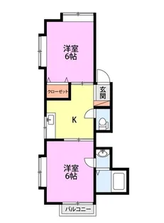 コスモビレッジ松浜新町【2階】の間取り