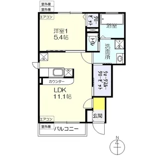 ロイヤルシルティ【1階】の間取り
