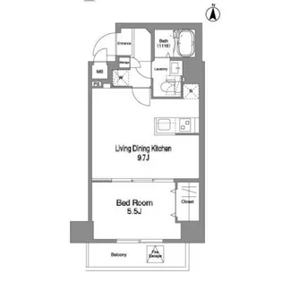 コンフォリア北池袋【4階】の間取り
