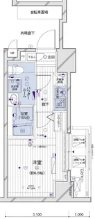 メインステージ両国駅前【9階】の間取り