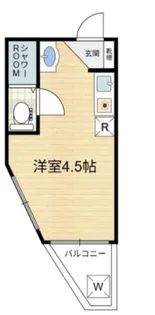 東宏ハイム西新宿【1階】の間取り