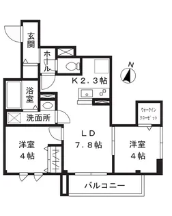 vere luna【3階】の間取り