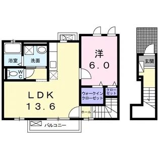 シャルマンヴィレッジ C【2階】の間取り