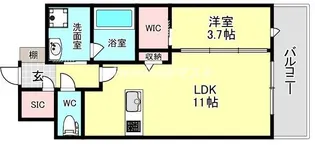 TEAL RESIDENCE BAY【3階】の間取り