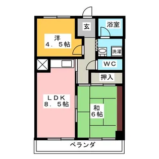 サンビレッジ中津川I【3階】の間取り