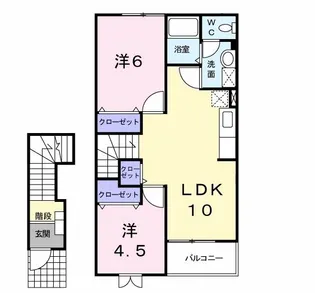 ラフィーネAYA II【2階】の間取り
