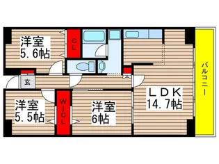 ルーチェ緑が丘【2階】の間取り