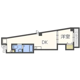 アパートメント谷町【5階】の間取り