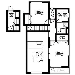 サンリッチD【2階】の間取り