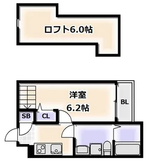 CHERRY BERRY(チェリーベリー)【2階】の間取り