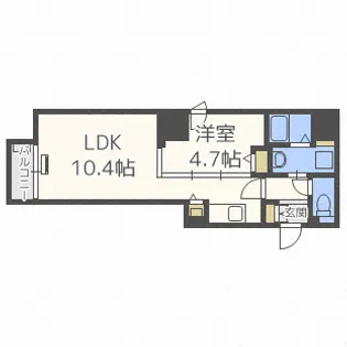ビッグタワー大通公園【10階】の間取り