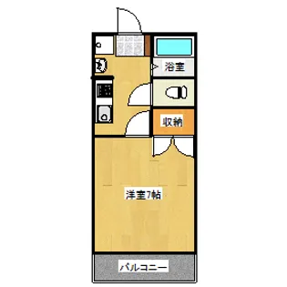 ツインズ土田B【2階】の間取り