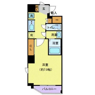 プリンセスライン池袋【8階】の間取り