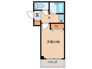 UMEDA APARTMENTS【4階】の間取り