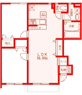 LIMAI【1階】の間取り
