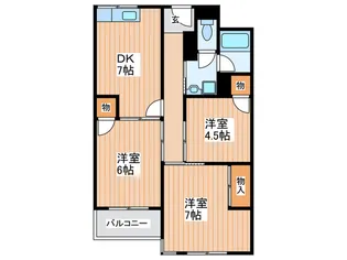 シティライフ下島【3階】の間取り