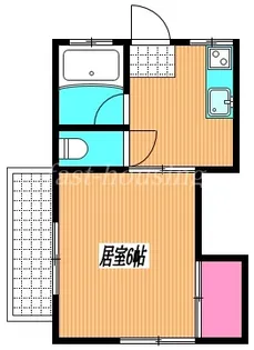 コーポリバーサイド【1階】の間取り