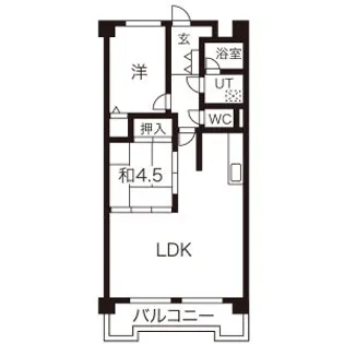 グランドハイリス上社【1階】の間取り