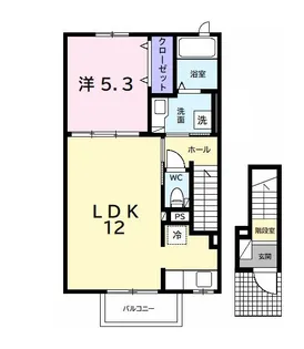 コロレアール ベイスII【2階】の間取り