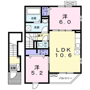 メゾンアレンヌI【2階】の間取り