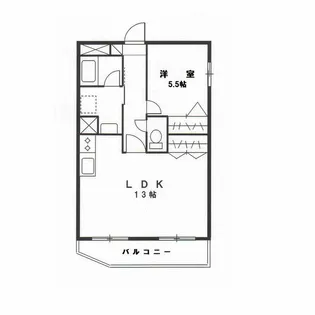 ウィング玉川【2階】の間取り