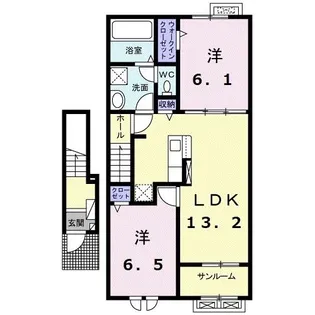 フランメゾン18【2階】の間取り