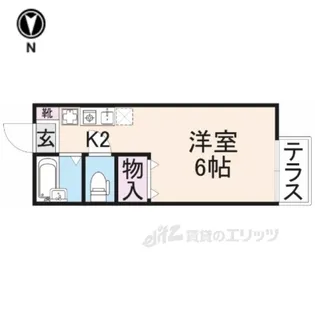 シティロイヤル富雄北【1階】の間取り