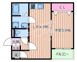 Art Tendou West【3階】の間取り