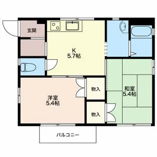 ウェスト佐藤【2階】の間取り