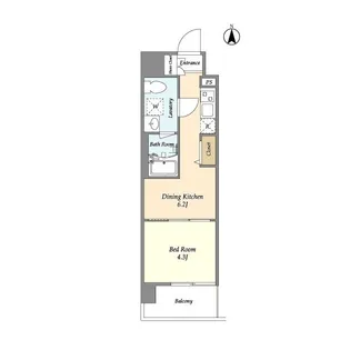 プライマル西大島駅前【2階】の間取り