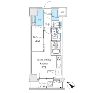 Urban Breeze 巣鴨【6階】の間取り