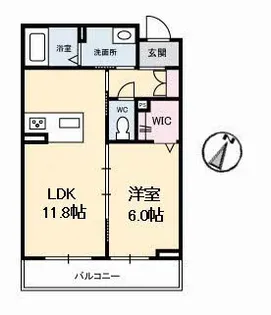 プラチナレジデンス松永【1階】の間取り