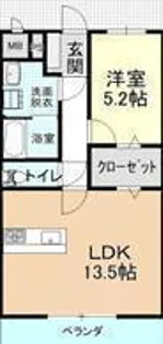 サンシャイン久米【1階】の間取り