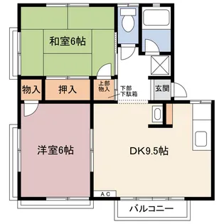 たつきハイムC【1階】の間取り