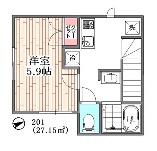 プリシードメゾン高井戸【2階】の間取り