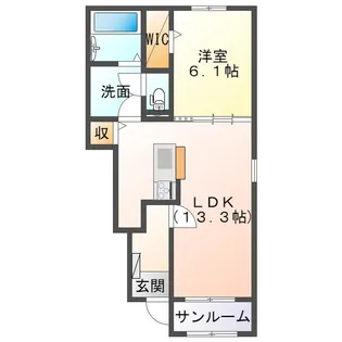 メゾン ドゥ エスポアール III【1階】の間取り