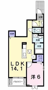 ヴィーナス【1階】の間取り