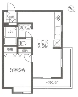 ピーターマンション北園壱番館【2階】の間取り