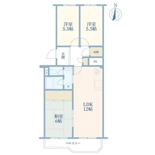 ドルフ青葉台 2号棟【1階】の間取り